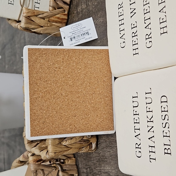 Ceramic coaster 4 piece set - Picture 3 of 5